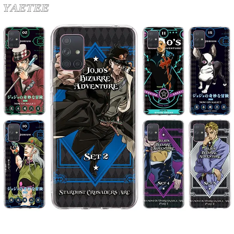 

Silicone Phone Case For Samsung Galaxy A51 A50 A71 A10 A20e A21 A31 A30 A40 A41 A70s Back Cover Coque JoJos Bizarre Adventure