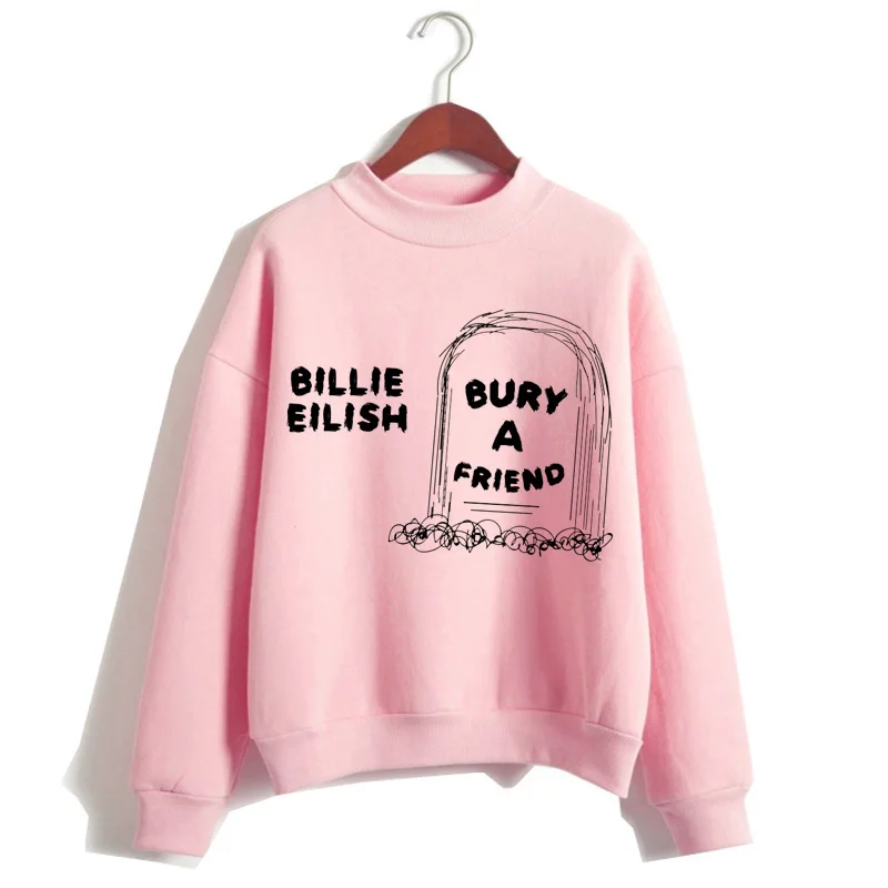 308 Billie Eilish, худи, женская одежда, толстовка, Корейская, 90 s, с капюшоном, Harajuku, с принтом, толстовки, уличная, топ, повседневная, ulzzang, капюшон - Цвет: 308