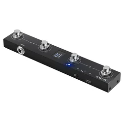 M-VAVE Chocolate BT Wireless MIDI Controller Rechargeable 4 Buttons Portable MIDI Foot Controller Pedal APP Control Guitar Pedal