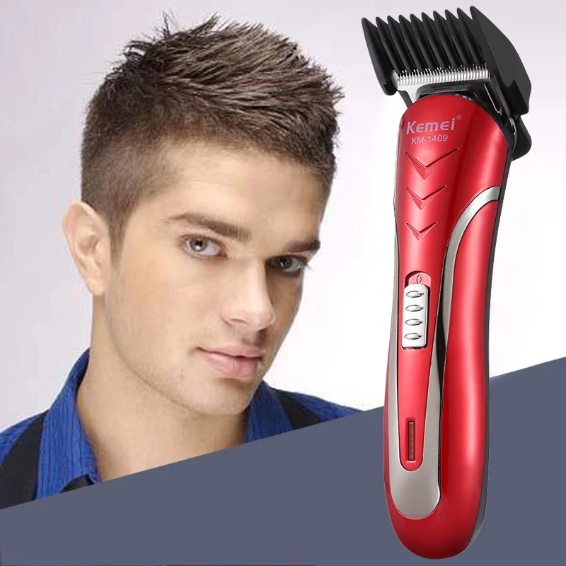  Kemei Multifunction Electric Hair Clipper Carbon Steel Head Hair Trimmer Rechargeable Electric Razo