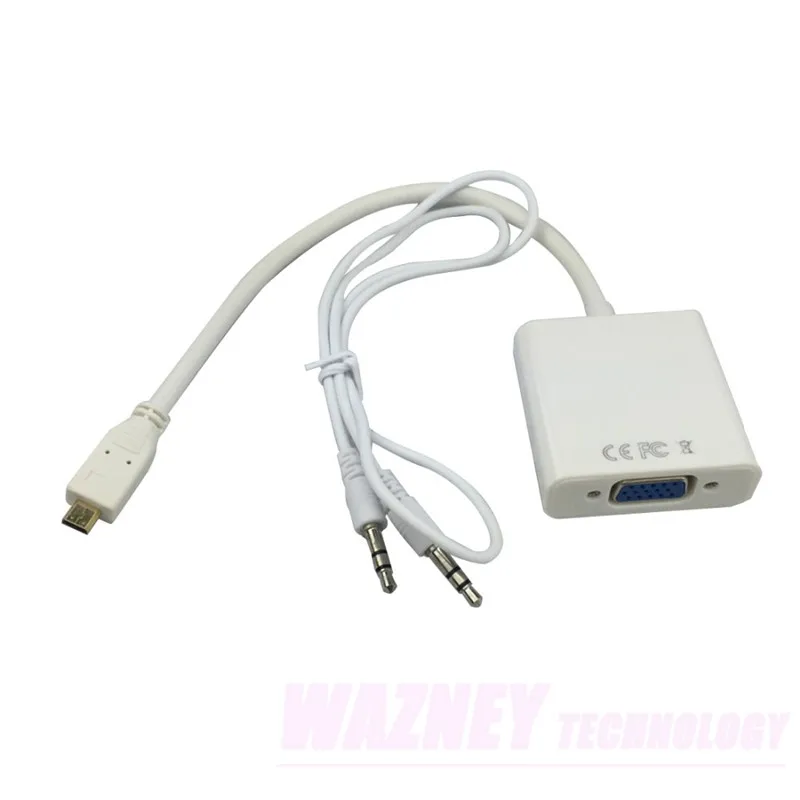 MICRO / mini HDMI к VGA Женский видео кабель адаптер шнура конвертера с аудио для