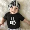Sibling Tshirt Set Biggest Bro Big Bro Lil Bro Anouncement Family Look Matching Tshirts Baby Bodysuits Family Matching Tops 5