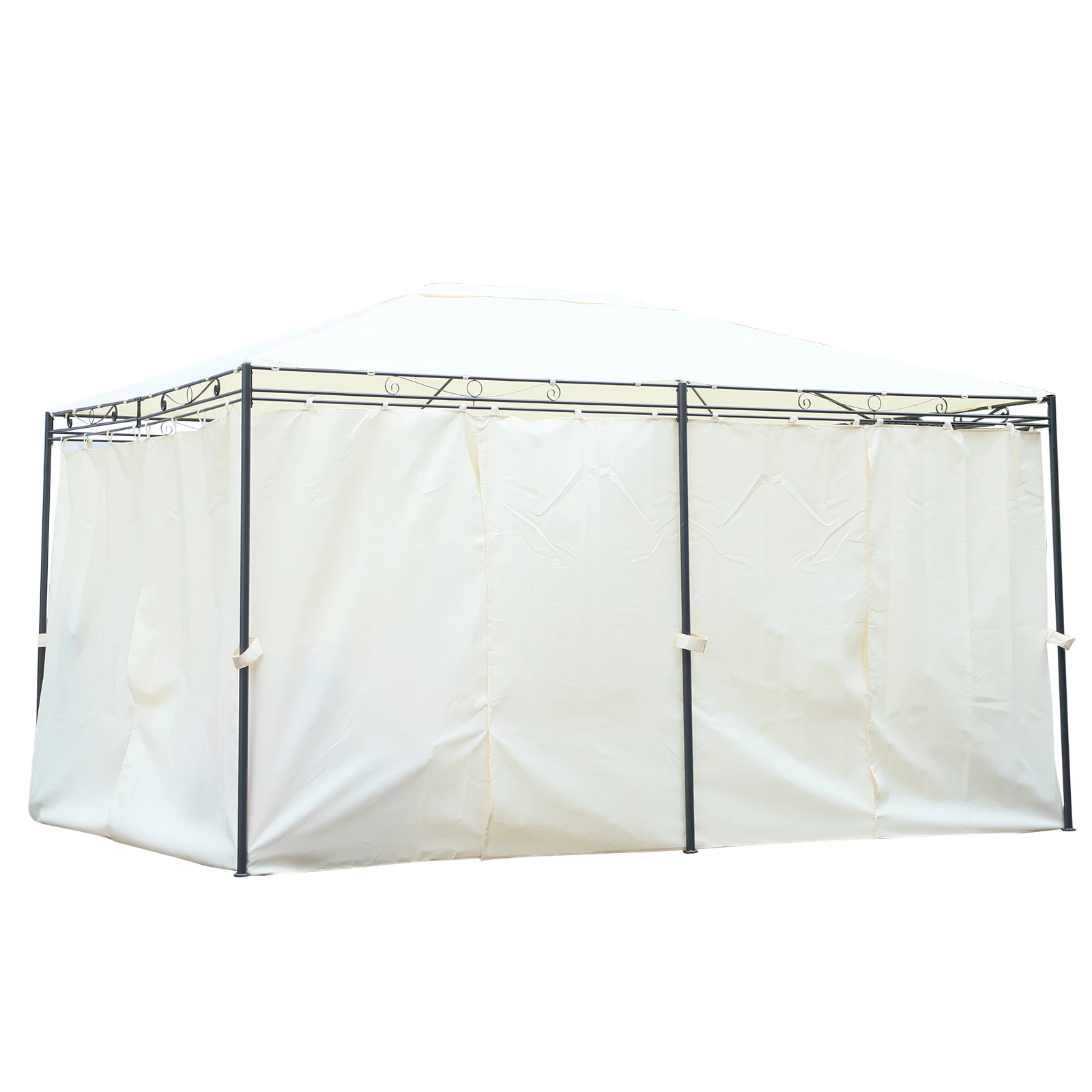 Outsunny Toldo Camping Plegable 3,5x3,5 m con Gancho Bolsa de