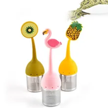 1 шт. милый чай для заваривания нетоксичный силиконовый Чайный фильтр чайный пакетик для пивоварения травяной фильтр для специй кухонные инструменты