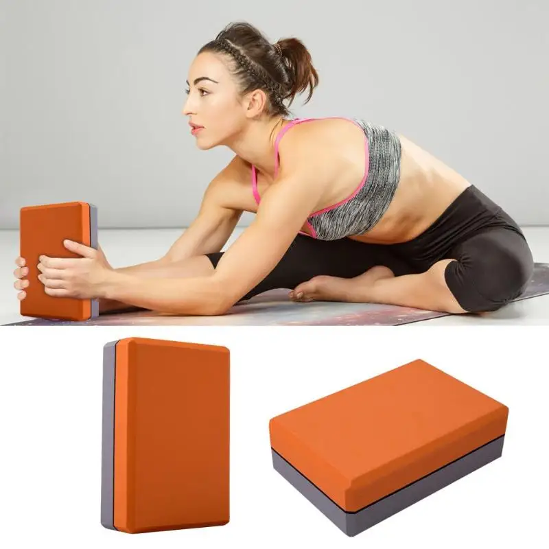 EVA Yoga Block Waterproof Pilates Yoga Brick Exercise Sports Anti-slip Body Shaping Foam Block Stretching Aid Gym Fitness Props