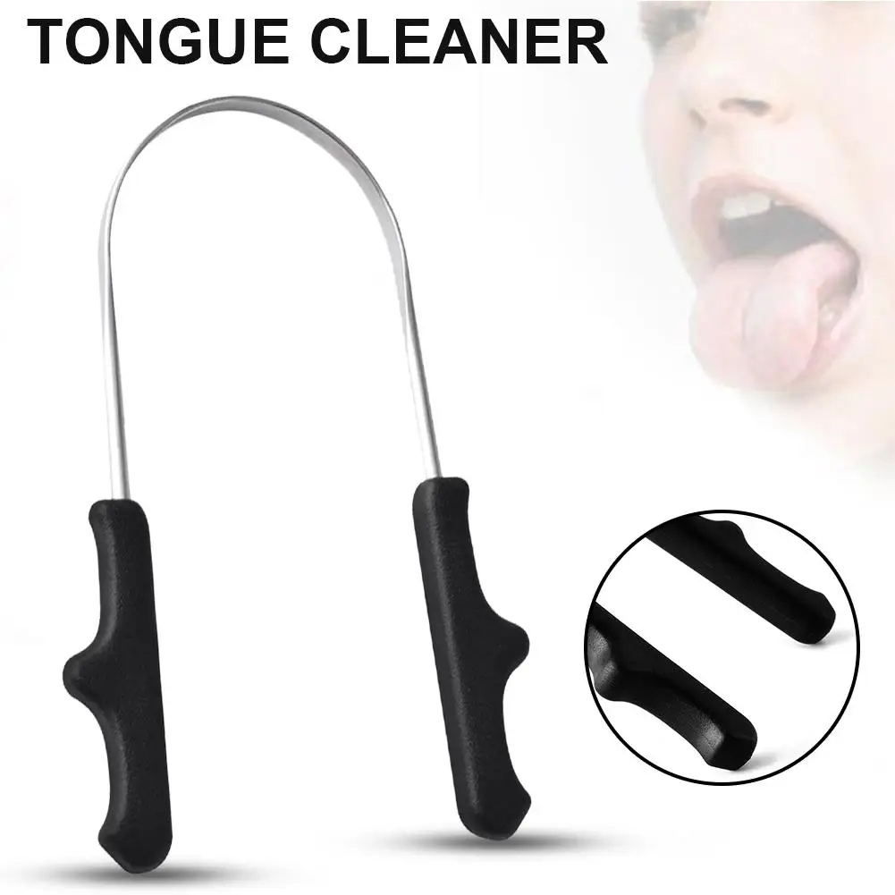 Высококачественный язык из нержавеющей стали скребок мох очиститель для взрослых, для ротовой полости уход за полостью рта инструменты для ухода удаляет плохой дыхание