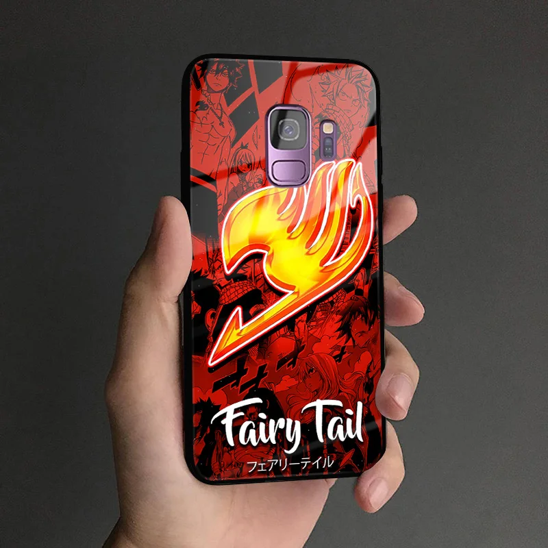 Fairy Tail Аниме «Нацу» Люси Эрза мягкий силиконовый стекло чехол для телефона в виде ракушки для samsung Galaxy S8 S9 S10e S10 Note 8, 9, 10, плюс - Цвет: FAIRYTAIL 3