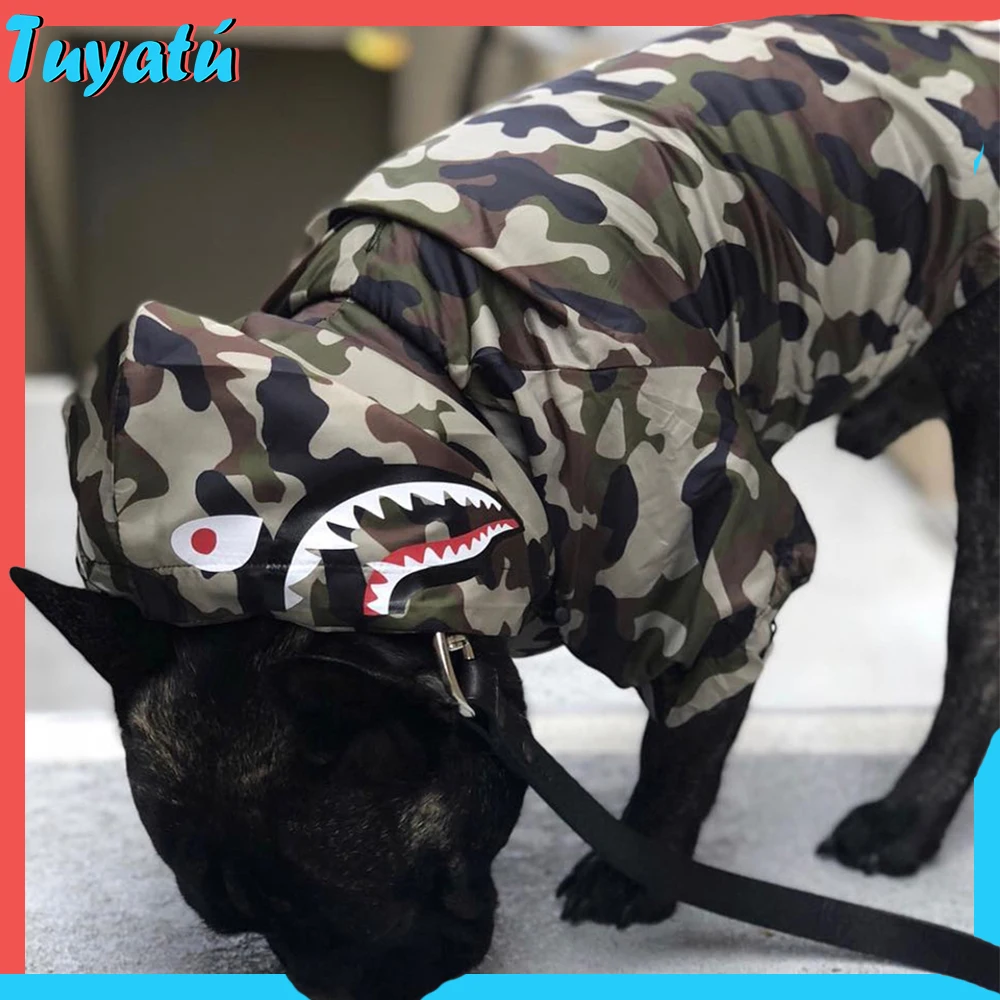 

French Bulldog Small Large Dog Clothes Winter Big Dog Hoodie Clothes for Dogs Camo Clothing for Dog Coat Jacket Pug Chihuahua
