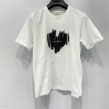 

2020 Spring Summer Black Love Logo Print Letter Short Sleeve Tee T-shirt for Men and Women