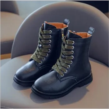 

Children's Martin boots British style fall 2020 new girls' boots spring and autumn single shoes children's Non Slip Martin boots