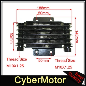 

M10x1.25 Oil Cooler Radiator For Pit Dirt Bike ATV Quad 4 Wheeler Motorcycle