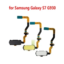 Телефон кнопка домой отпечатков пальцев для samsung Galaxy S7 G930 G930F G930FD G930A G930P G930T G930V гибкий кабель Touch ID