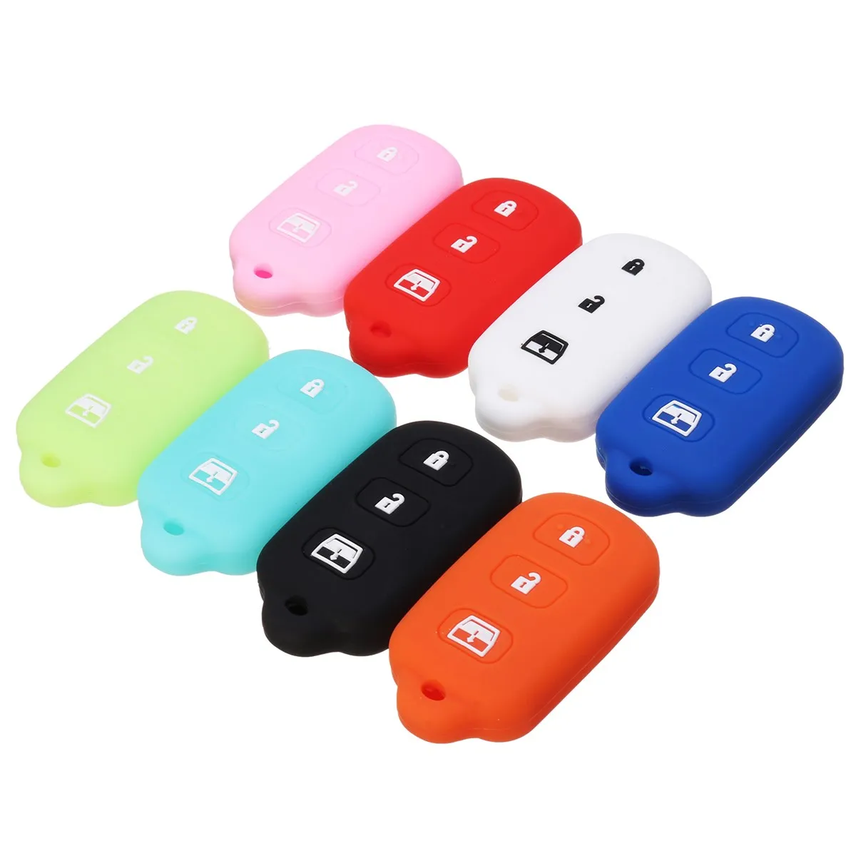 4 кнопки силиконовый чехол Брелок для Toyota 4runner Sequoia Matrix|fob cover|silicone key fob coversilicone |