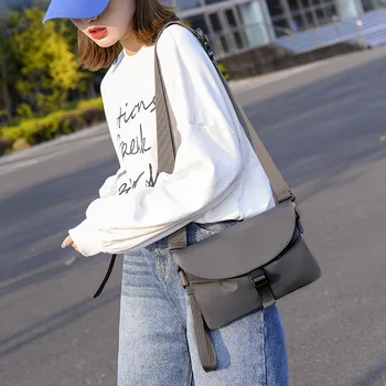 

Vintage korean Flap Shape Bag Luxury Leather Handbag 2020 New Fashion Shoulder Bag Womens Messenger Crossbody Bags