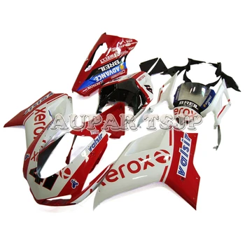 

Fiberglass Fairings for Ducati 848 1098 1198 2007 2008 2009 2010 2011 2012 Bodywork Motorcycle Body Frames White Red Cowlings