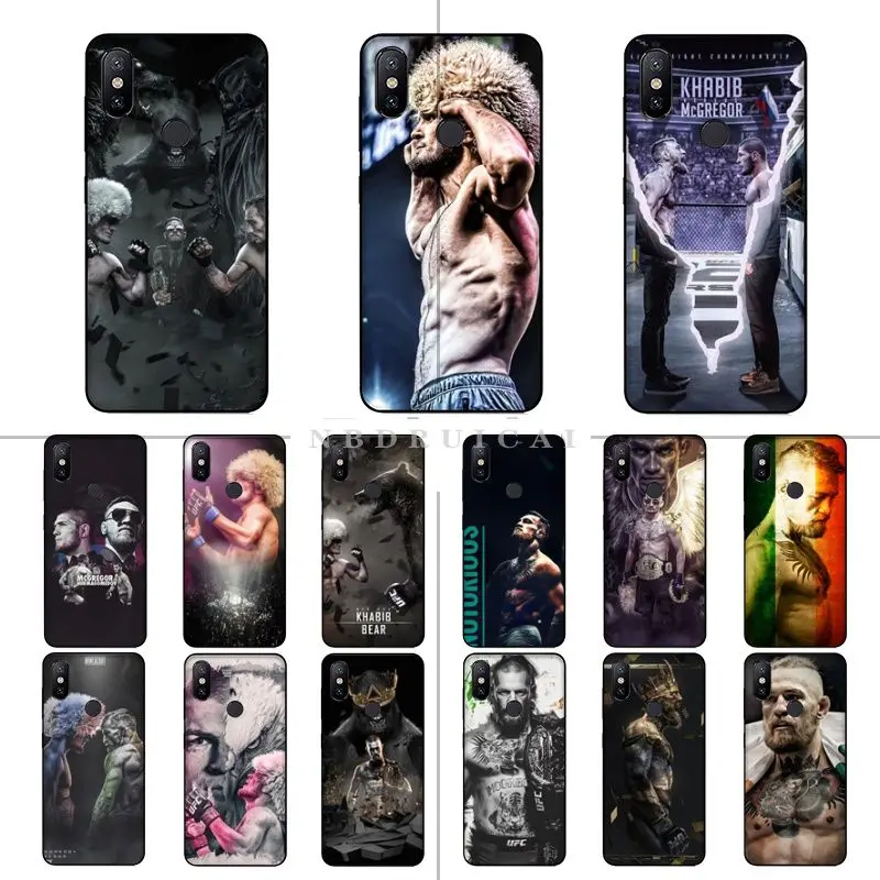 NBDRUICAI UFC Conor McGregor Habib Nurmagomedov силиконовый чехол для телефона Xiaomi 8 9 se 5X Redmi 6pro 6A 4X7 5plus