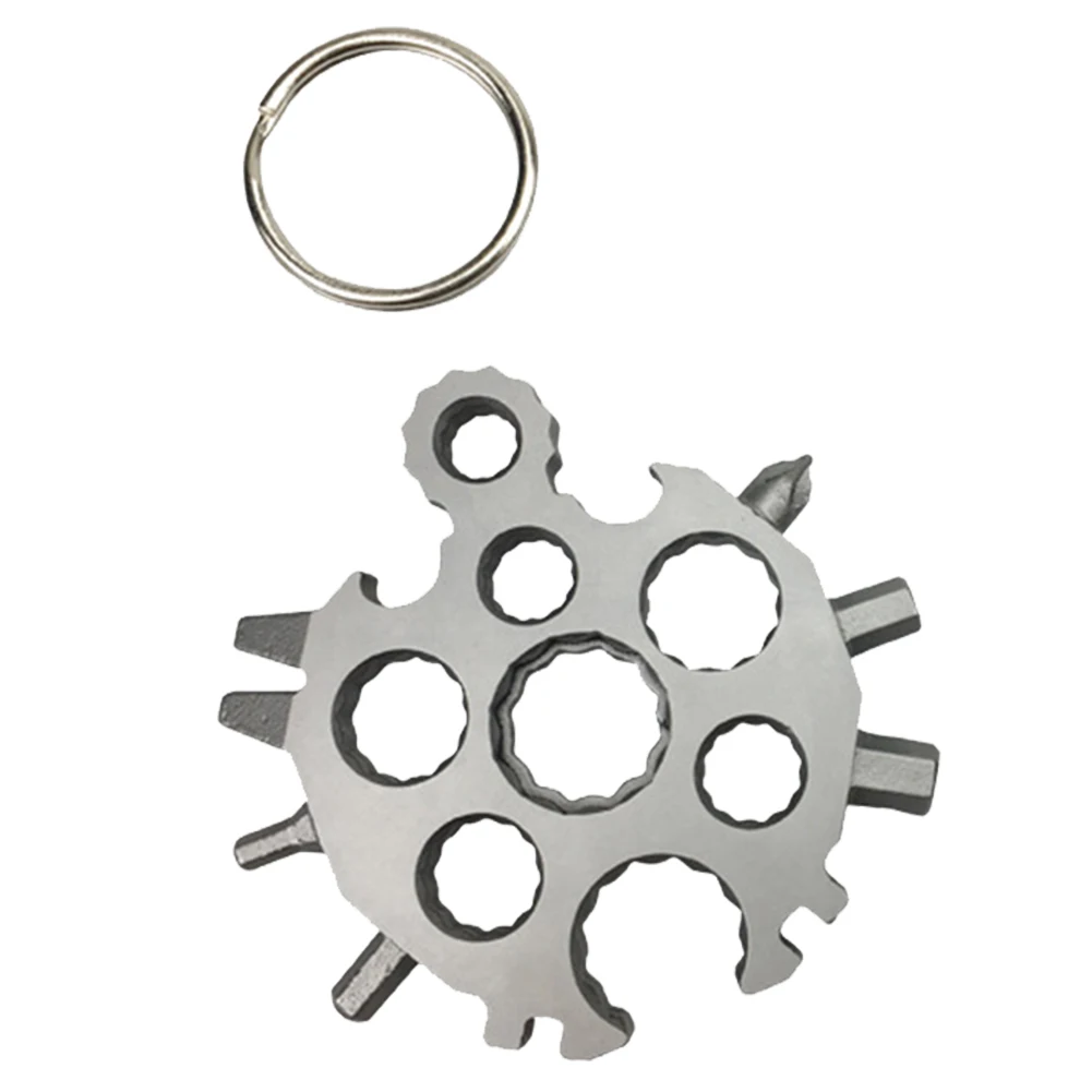 

Portable Multifunction Card Mountain Bike Stainless Steel Outdoor Cycling Repair Tool Mini 20 In 1 Practical Bicycle Wrench Home