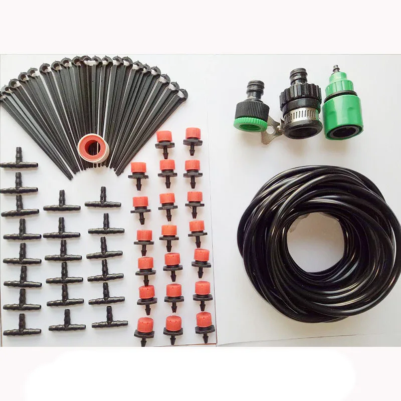 Garden Plant Micro Drip Automatic Watering System Hose Set Water Irrigation DIY