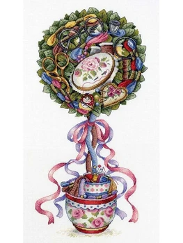 

Set for embroidery cross stitch MP Studio НВ-691 "Topiary joy"