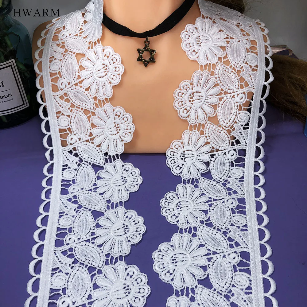 

Embroidery Needlework African Lace For Crafts Fabric Sewing Trim Dress Accessories And Ribbon Supplies Diy Clothing Curtain Deco