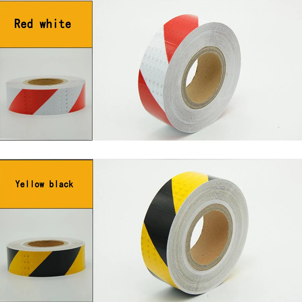 Pegatinas reflectantes para coche, marca de seguridad, cinta de advertencia autoadhesiva, película reflectante para motocicleta
