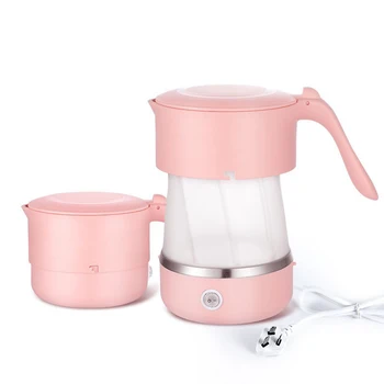 

Mini Collapsible Portable Electric Kettle 600Ml Baby Silicone Global Universal Home Travel Folding Silicone Boiler Eu Plug