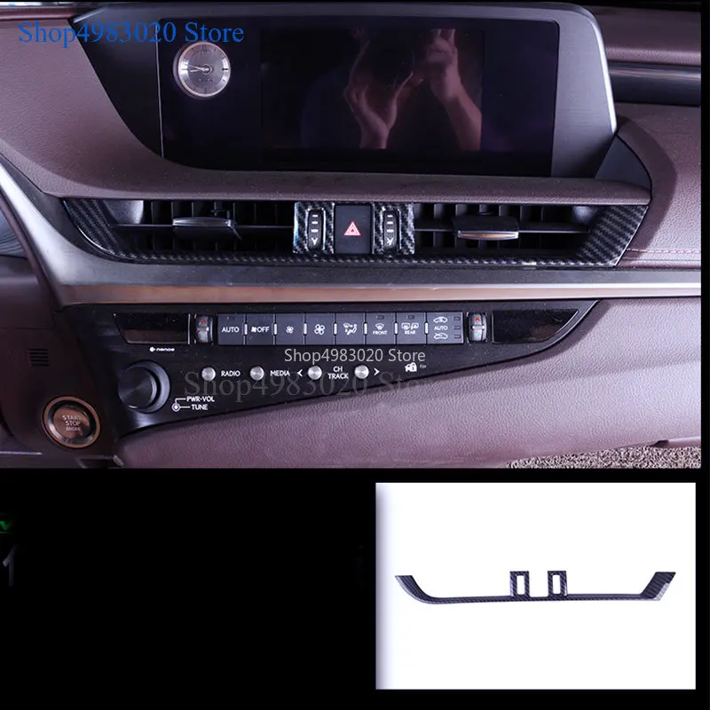 

ABS chrome Car cover frame trim front central air conditioning Outlet Vent 1pcs For lexus es es200 es250 es300h es260 2018 2019