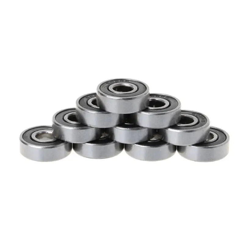 10 Pcs Bike Skateboard Scooter Ball Roller Bearing Skate Spare Parts Groefkogellagers 8 x 22 7 mm-608ZZ/608RS | Спорт и развлечения