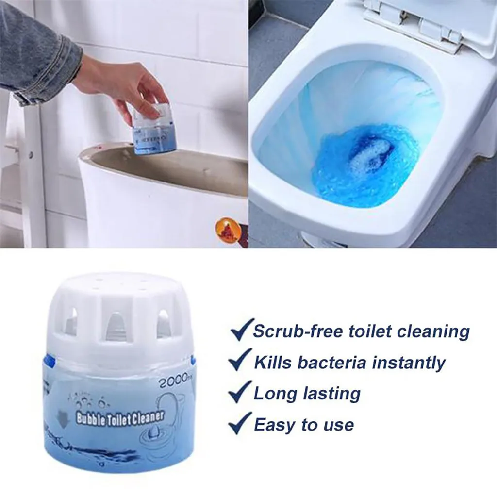 Вспенивающие очистители Autoile автоматический очиститель для туалета Magic Flush Bottled Helper Blue Bubble Amazing# YY