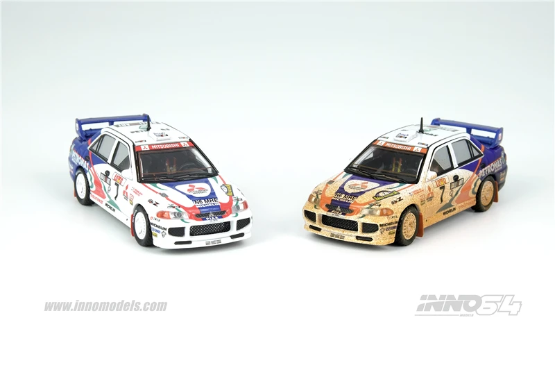 INNO 1:64 Mitsubishi Lancer Evolution III #7 Австралийский ралли 1996/литая модель автомобиля с