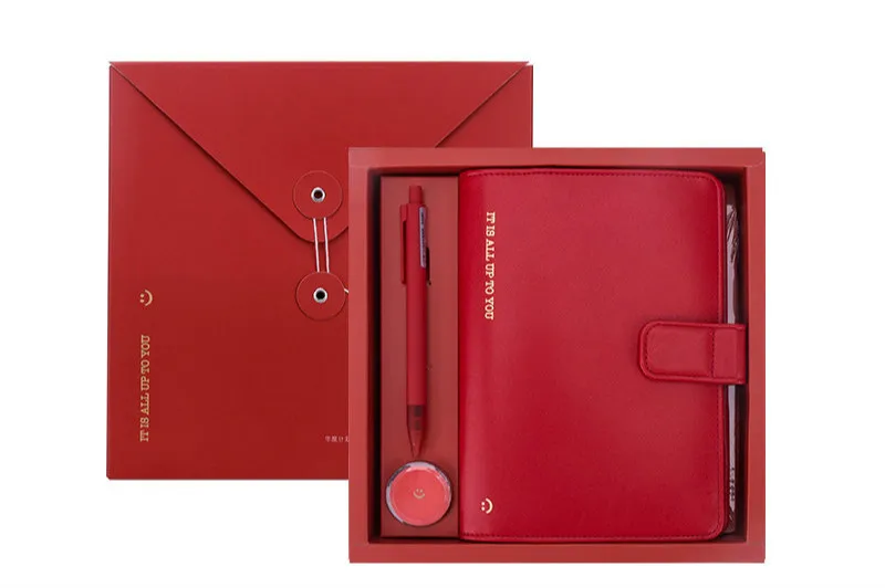 

Pure Red Journal B6 Undated Monthly Weekly Planner 96 Sheets DIY Agenda Notebook Pack Free Shipping