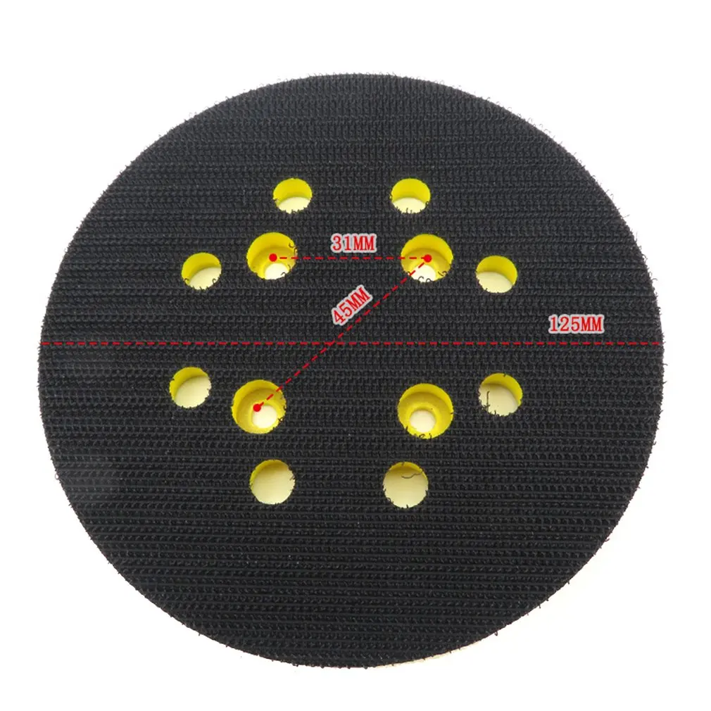 5in 125mm 8-красивое розовое платье с овальным вырезом на спине, на шнуровке Шлифовальная прокладка крюк и петля шлифовальный Подложка для электрошлифовальной машины Мощность инструменты аксессуары