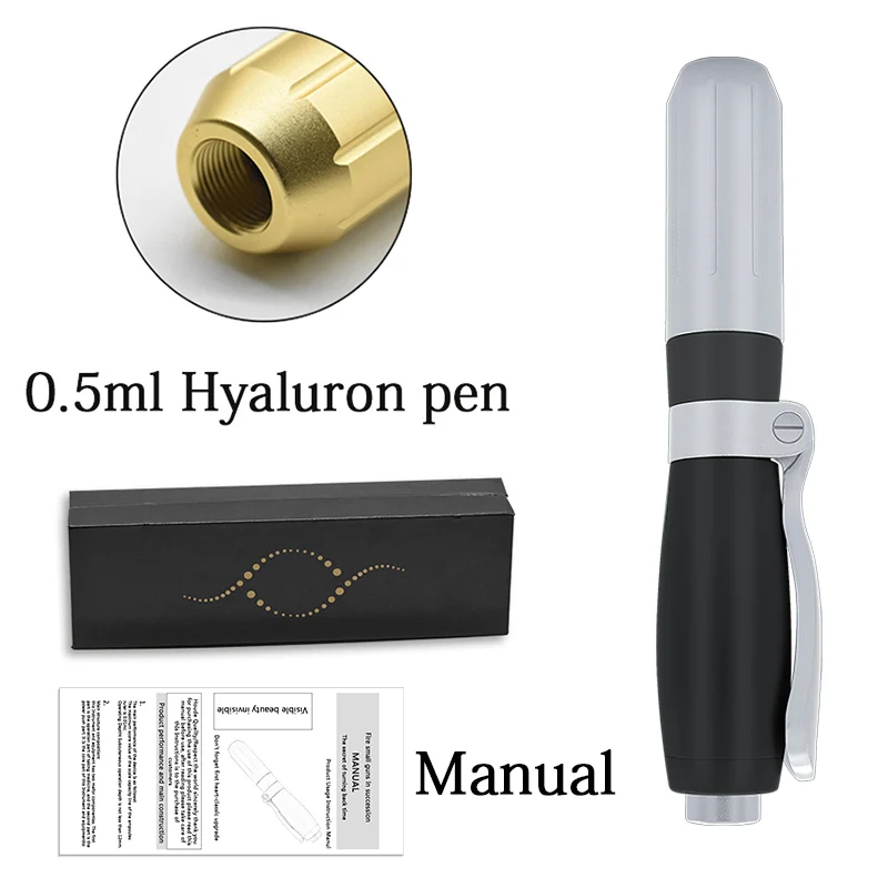 gray pen 0,5 мл ручка с гиалуроновой кислотой для инъекций гиалуроновая ручка распылитель против морщин для увеличения губ ампула шприц игла косметический инжектор - Номер модели: gray pen