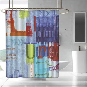 

3D Printed Shower Curtain Hotel Quality, Machine Washable