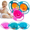 Bol gyroscopique universel créatif à rotation 360 anti-déversements, vaisselle pour bébé, vaisselle pour enfants, bols d'entraînement à manger, plats d'apprentissage ► Photo 1/6