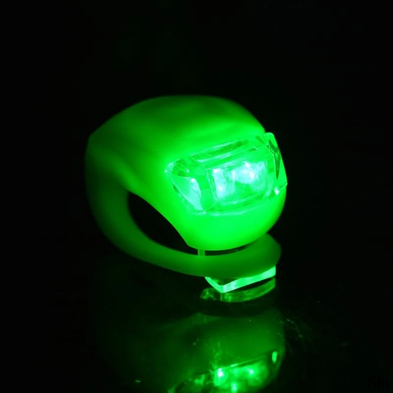 Big Sale Mini LED Bike Light Silicone Bicycle Lamp Head Front Rear Wheel Flash Light Waterproof Cycling Warning Taillight Lamps