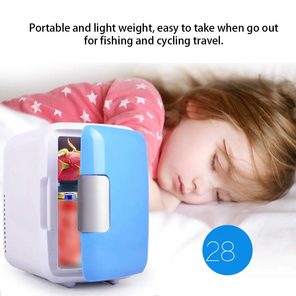 

4L Home/Car Dual-Use Refrigerators Ultra Quiet Low Noise Car Mini Refrigerators Portable Freezer Cooling Heating Box Fridge