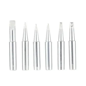 

6PCS 900M Solder Soldering Iron Tip Replacement Rework Station Tool Copper Lead-free Welding Head Bits Electric DIY Repair