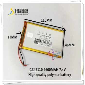 

7.4V 9600mAH 1346110 (polymer lithium ion / Li-ion battery ) for tablet pc mp4 POWER BANK