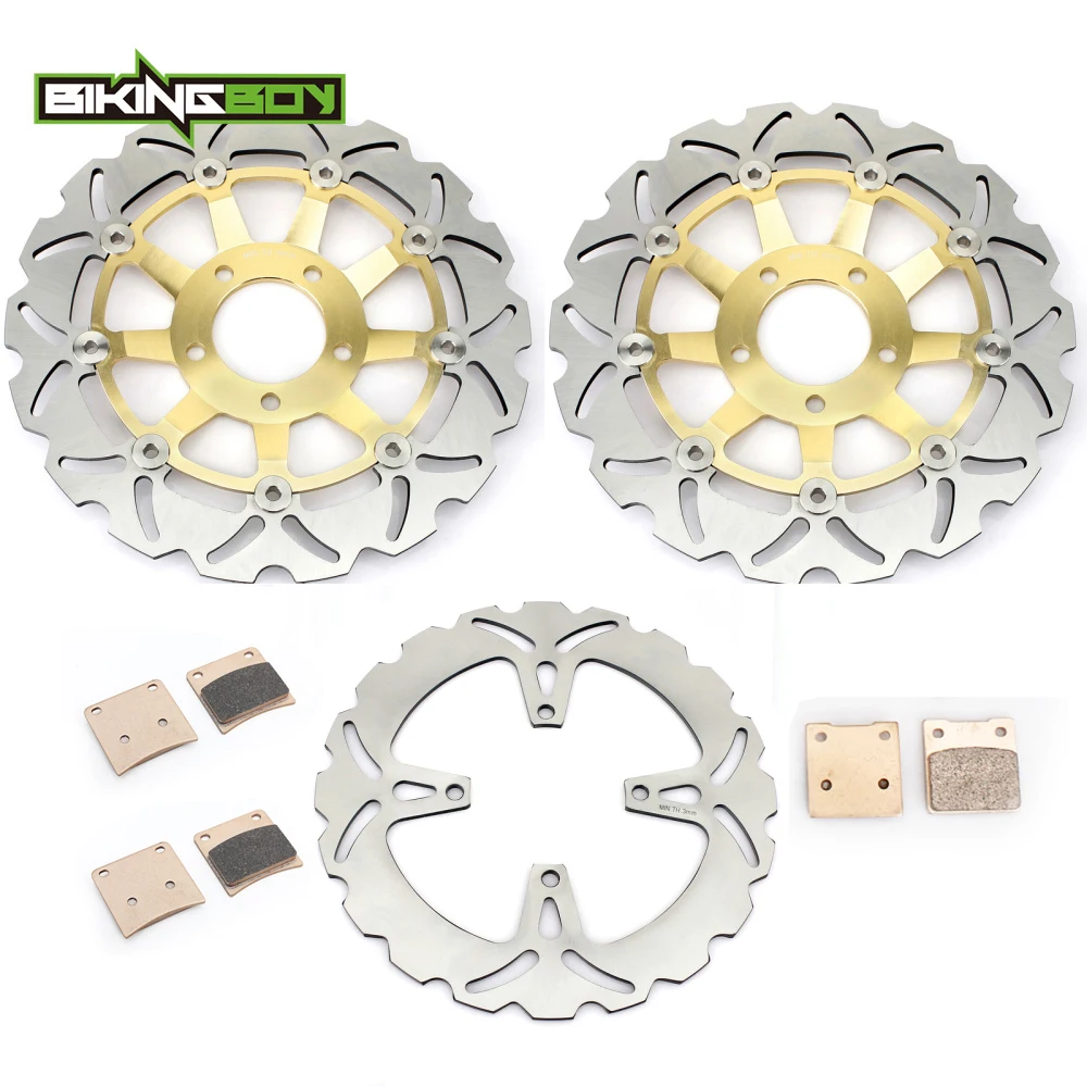 BIKINGBOY для SUZUKI GSX 600 750 F Катана 1989-1997 90 91 92 93 94 95 96 GSX400F 88-90 спереди и сзади тормозные диски роторы колодки
