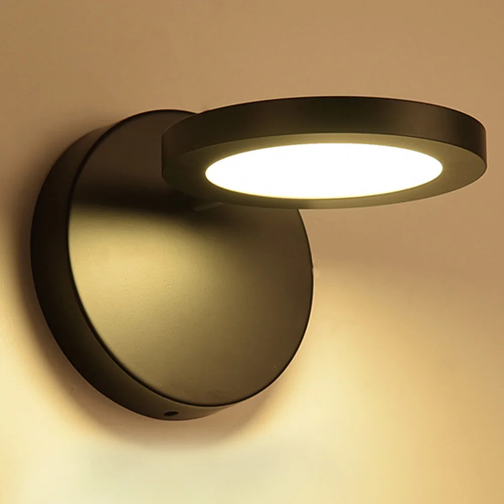 

Bedside Living Room Modern Simple Bedroom Button Switch Hallway 180 Degrees Rotation Coffee Shop LED Wall Light Sconce Lamp