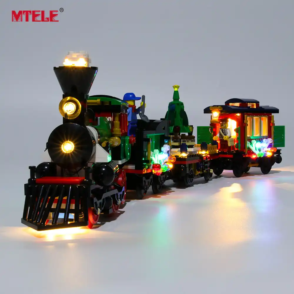 Electric Train Toys Long rail Track Set With Light Sound Classic Steam