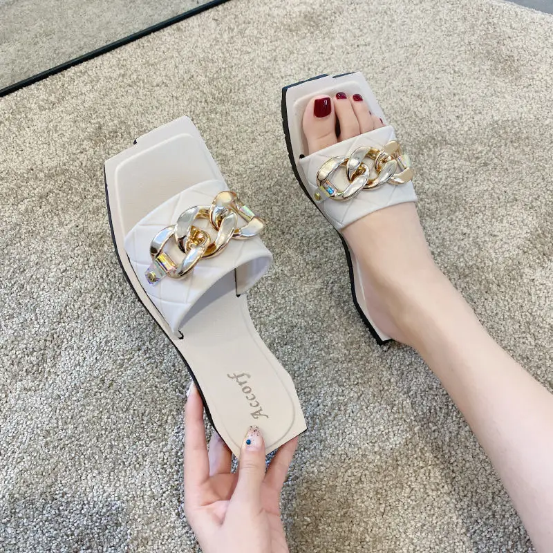 

Women's Slippers 2021 New Slippers Women's Outer Wear Non-slip Fashion Korean Students All-match Flat Summer Women's Shoes