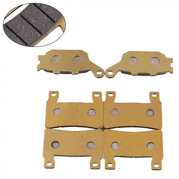 

6pcs Gold Motorcycle Disc Brake Pads Front and Rear Disc Brakes Suitable for Honda