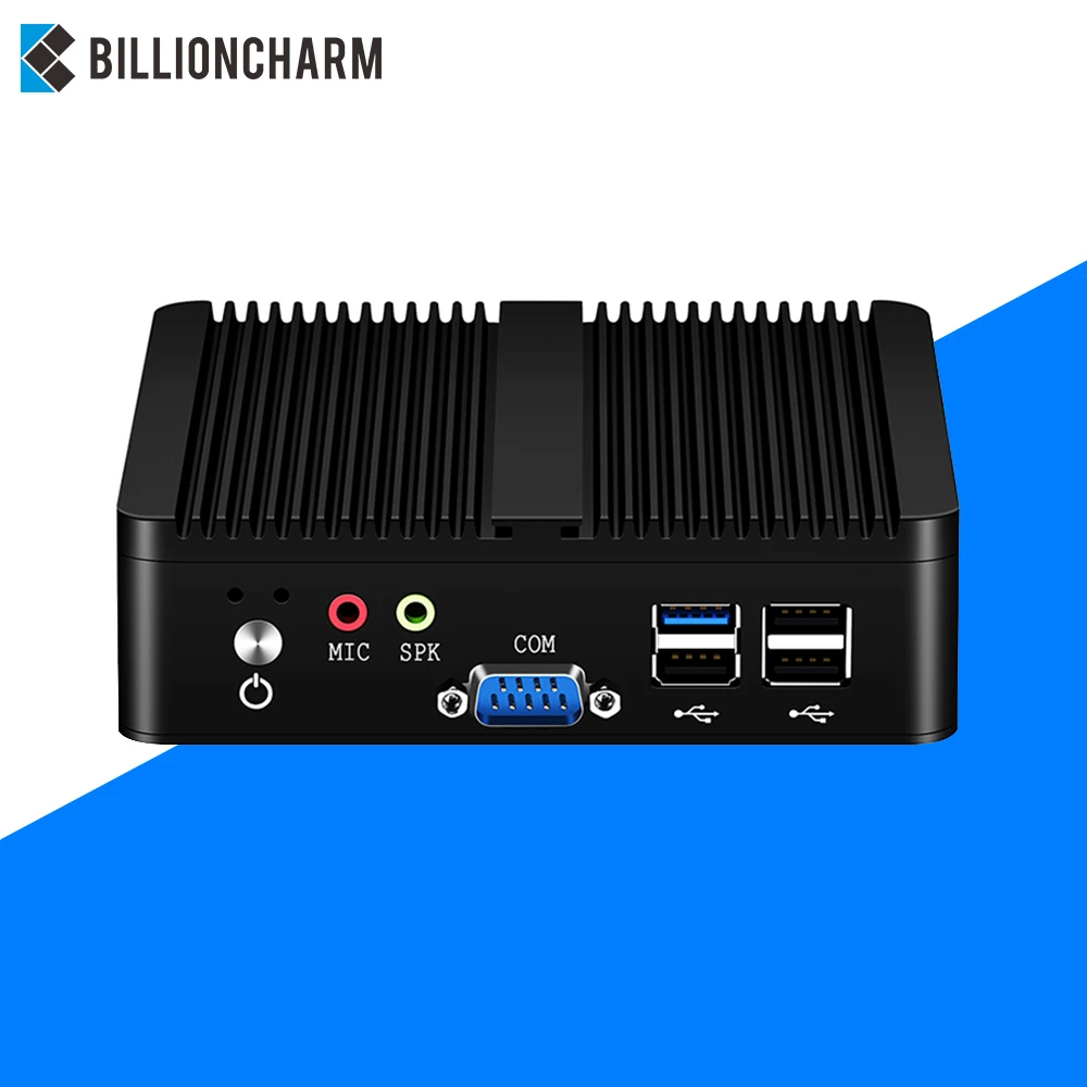 Четырехъядерный мини ПК Intel Pentium J2900 Windows 10 7 Linux WiFi 2 * Gigabit Ethernet RS232 4 USB
