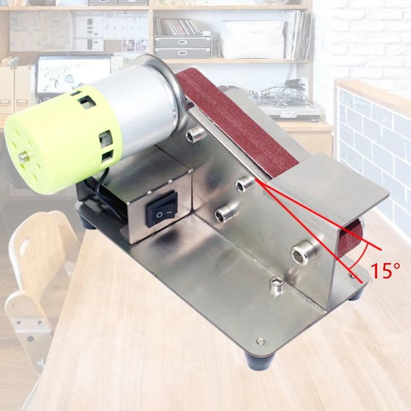 US $36.37 15 Degree Sander Belt Machine 150W Electric Belt Sander Polishing Grinder Sander Grinding Tool Cutter Edges Sharpener