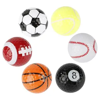 

6Pcs/Set Novelty Outdoor Practice Golf Balls Golf Accessory NEW BG1C Golf sport ball set Golf Balls Sports & Entertainment