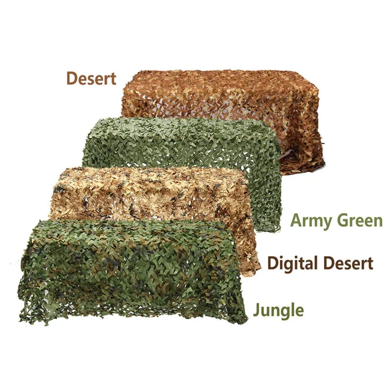 Günstige Camouflage Nets Jagd Military Woodland Camouflage Camo Armee Net Verstecken Netting Auto Abdeckung Zelt Schatten Camping Jagd Sun Shelter