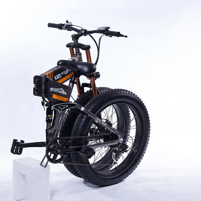 Складной электрический Gps-02602ea, складной электрический Fat Bike, полный загадка, электрический горный электровелосипед
