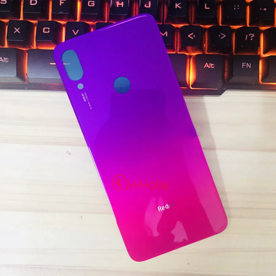 Для Xiaomi Redmi Note 7 задняя крышка батарейного отсека задняя дверь Корпус чехол Redmi Note 7 Pro Крышка батарейного отсека Note7 Замена задней панели